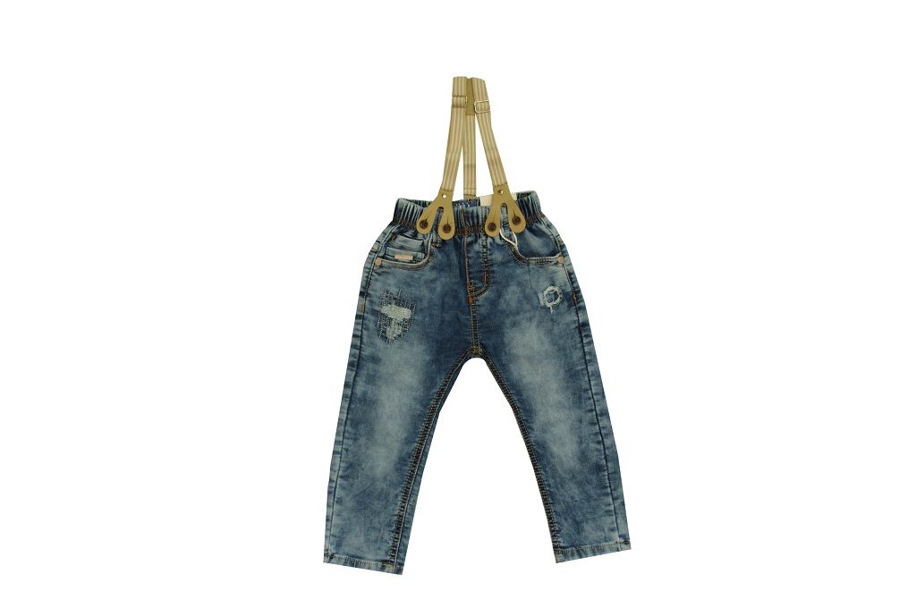Jeans with braces