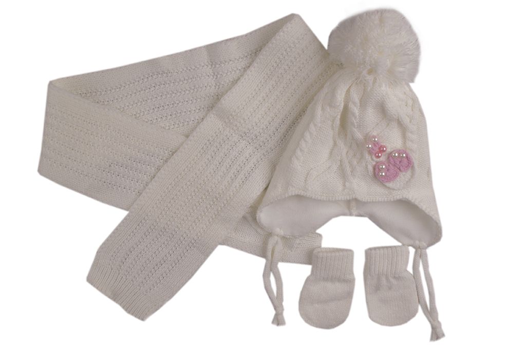 Set scarf, hat and gloves girl
