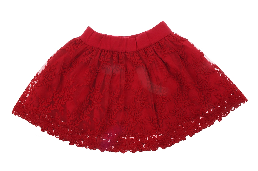 Skirt with lace