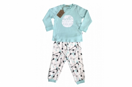 Long sleeve pajamas for organic cotton boy