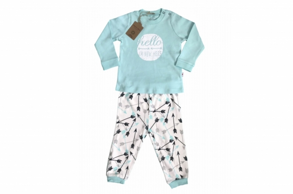 Long sleeve pajamas for organic cotton boy
