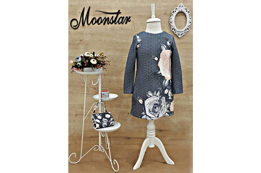 Dress long sleeve with purse