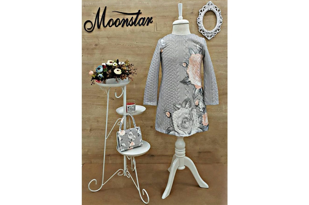 Dress long sleeve with purse