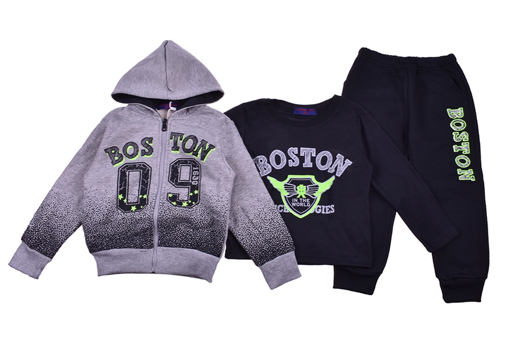 Team long sleeve boy 3 parts wad