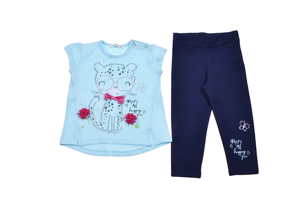 Short sleeve set for girl