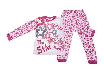 Long sleeve girl pajamas