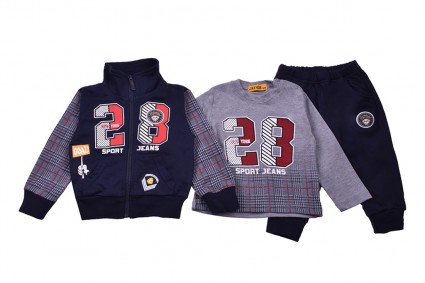 Set long sleeve boy 3 pieces