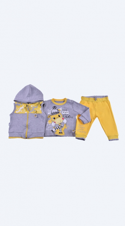 Set long sleeve girl 3 pieces