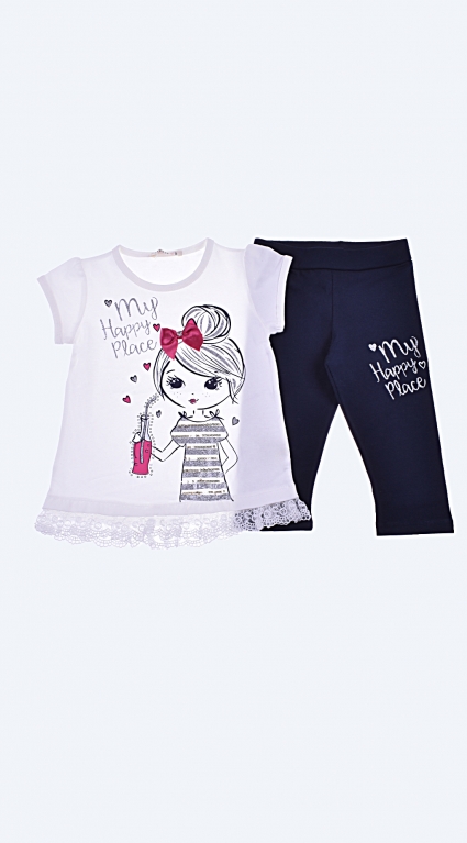 Set short sleeve girl