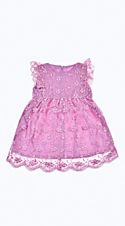 Dress with lace