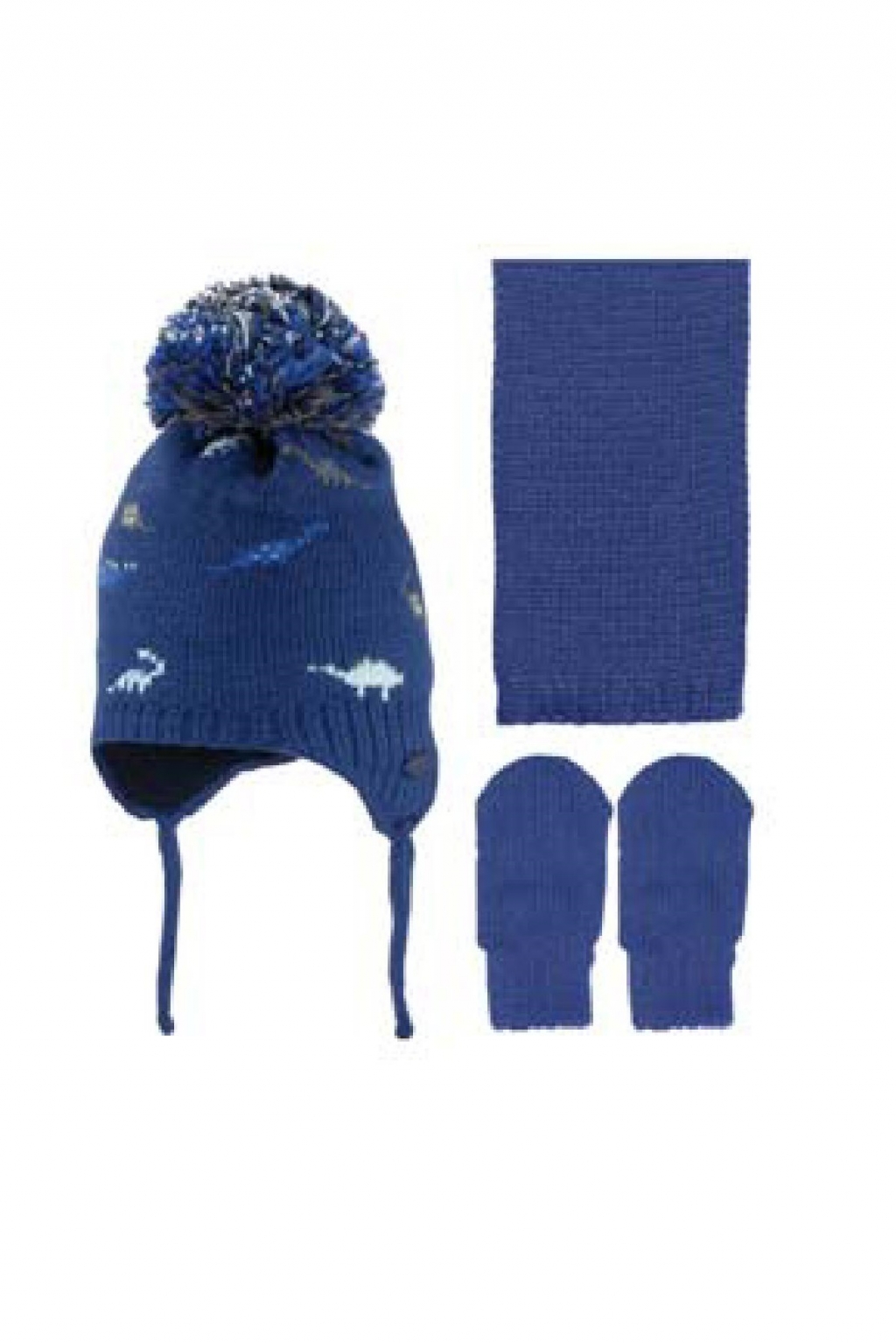Set with a hat, scarf and gloves girl
