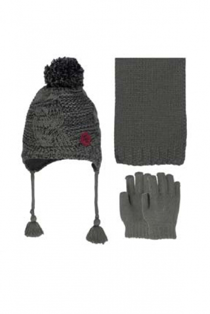 Set with a hat, scarf and gloves girl