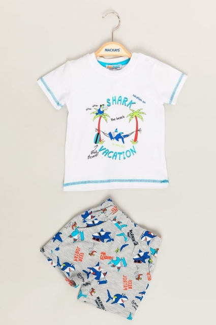 Boy short sleeve set