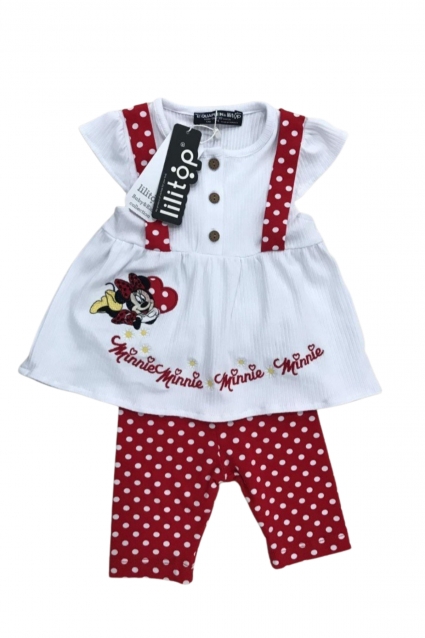 Minnie mouse short sleeve girl set