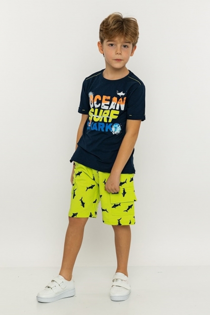 Boy short sleeve set