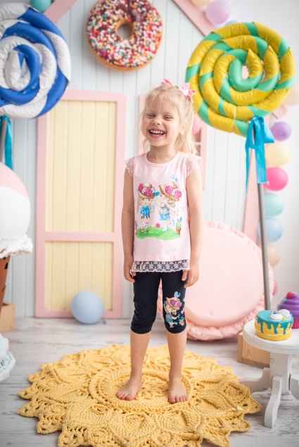 Short sleeve girl set