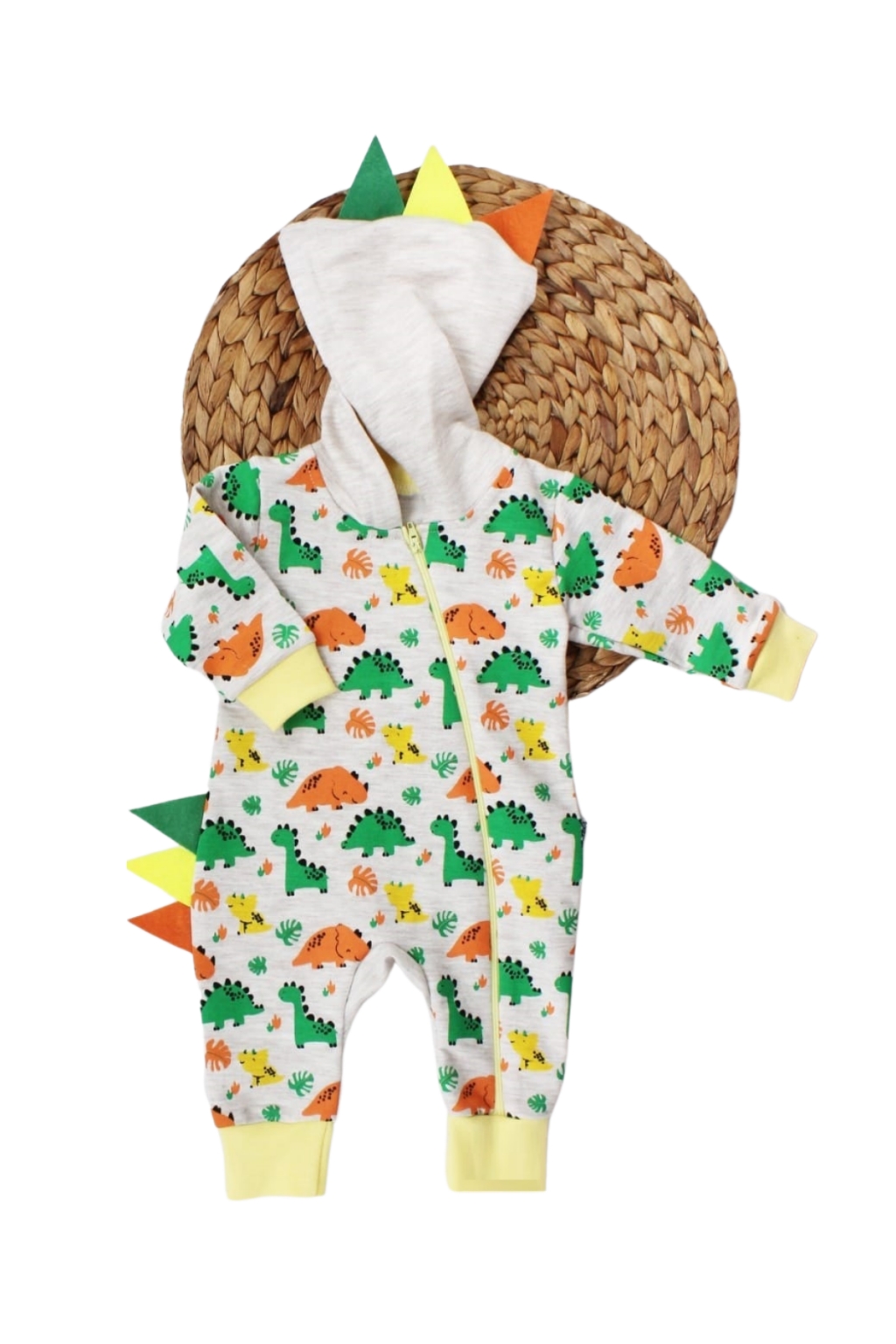 Overalls boy long sleeve dino