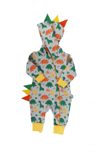 Overalls boy long sleeve dino