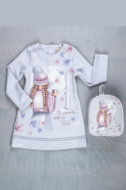 Rochie cu maneca lunga cu rucsac