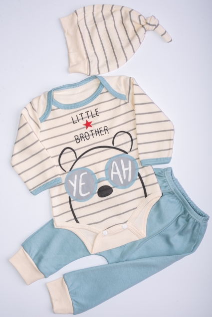 Boy long sleeve set 3 parts
