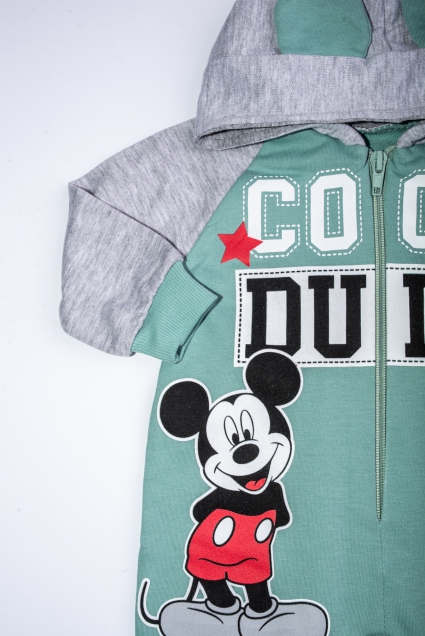 Mickey mouse boy long sleeve jumpsuit