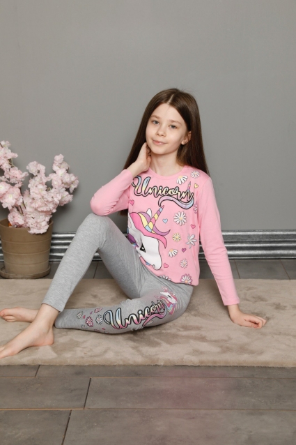 Long-sleeved girl pajamas
