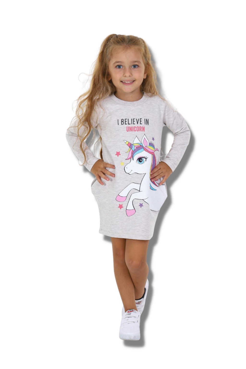 Unicorn long sleeve dress