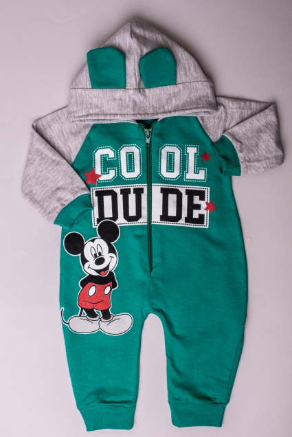 Mickey mouse boy long sleeve jumpsuit