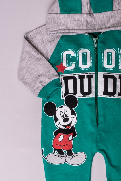 Mickey mouse boy long sleeve jumpsuit