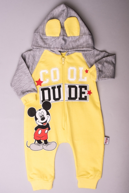 Mickey mouse boy long sleeve jumpsuit