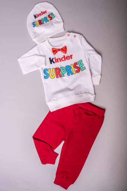 Set of long sleeves 3 parts kinder surprise