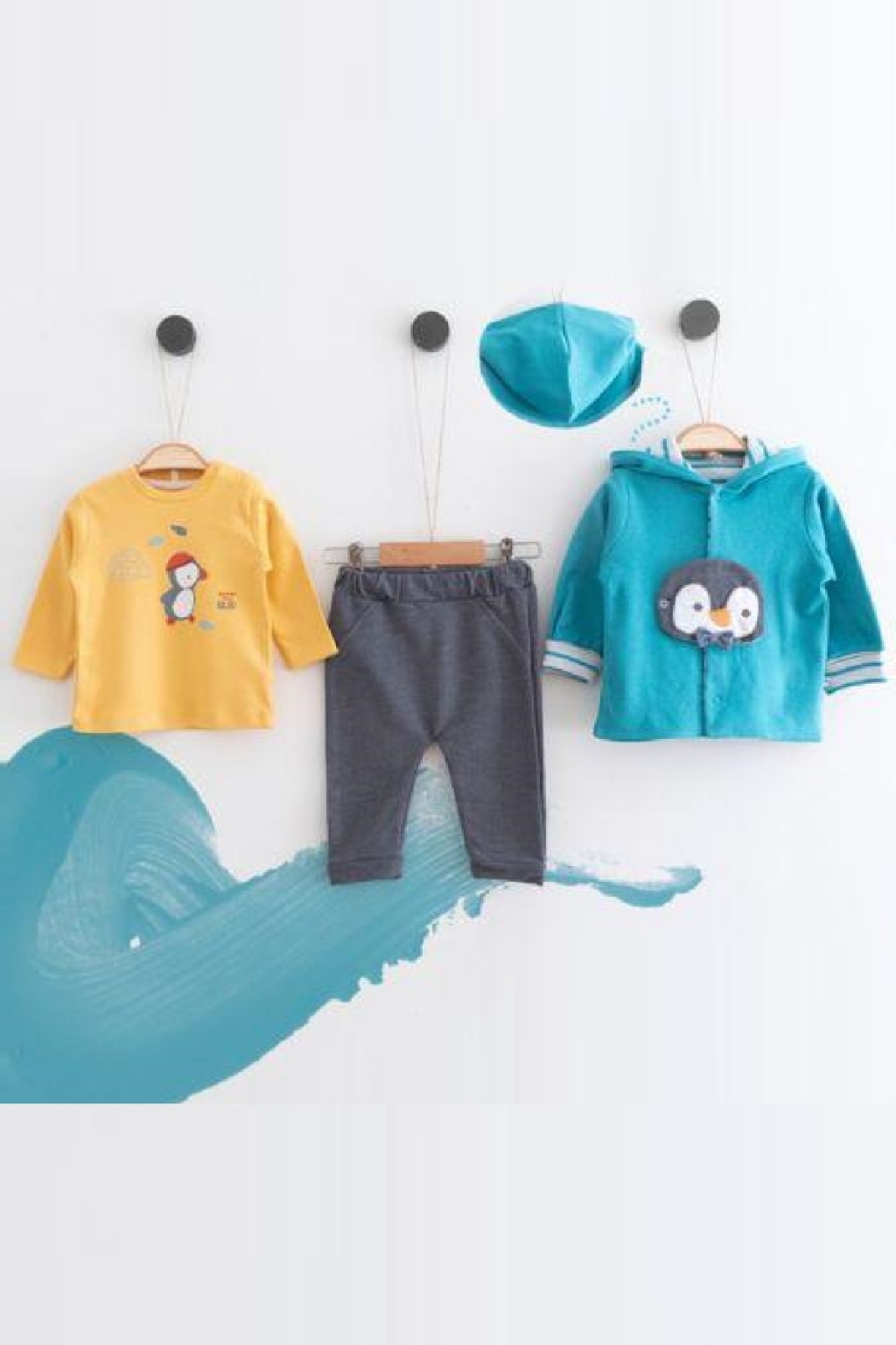 Boy long sleeve set 3 pieces