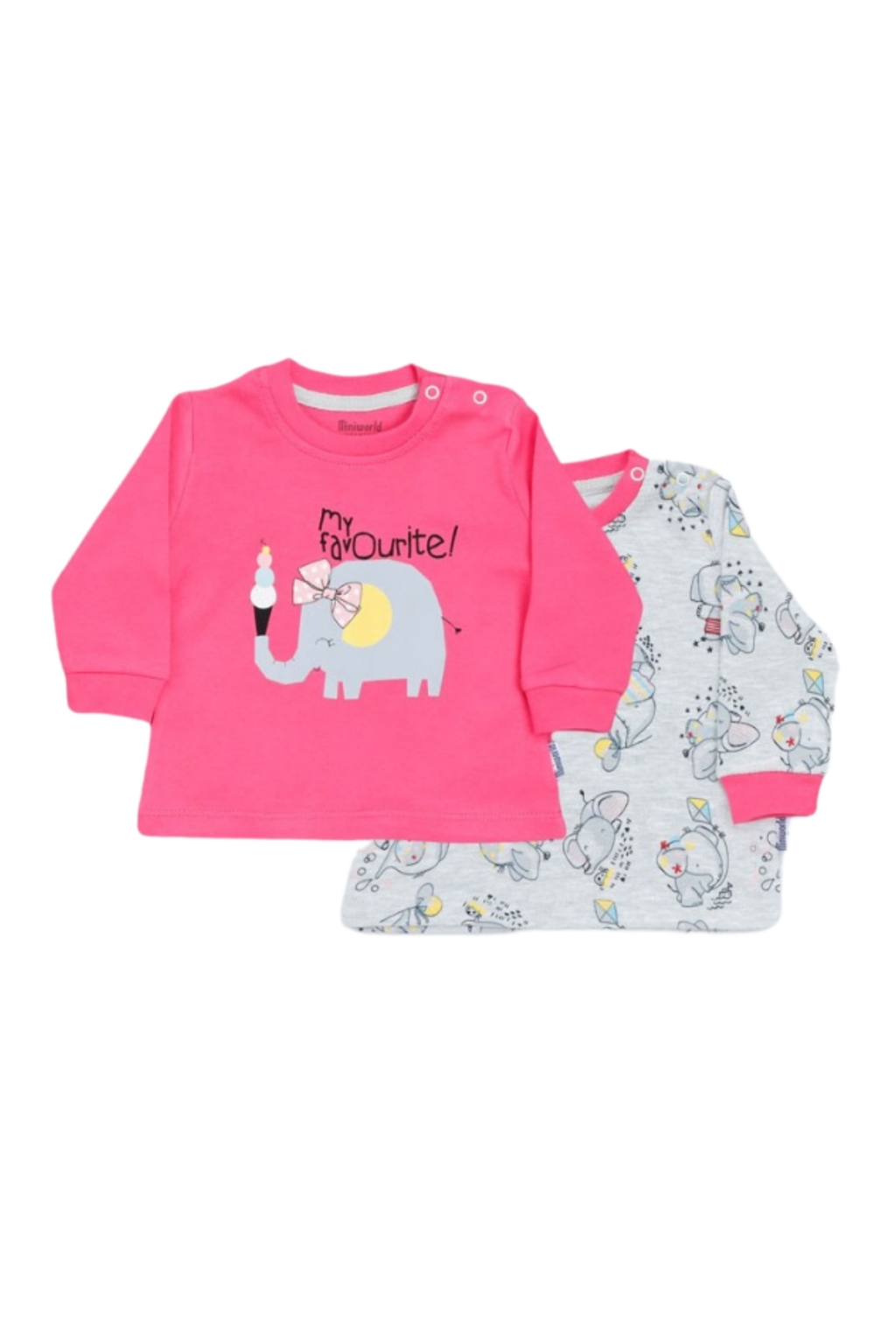 Blouse girl 2 pieces with elephant