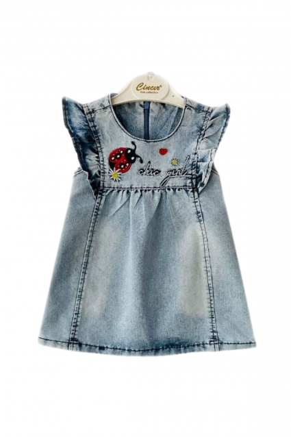 Short sleeve dress with backpack