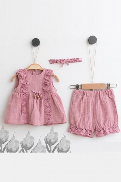 Girl set with ribbon