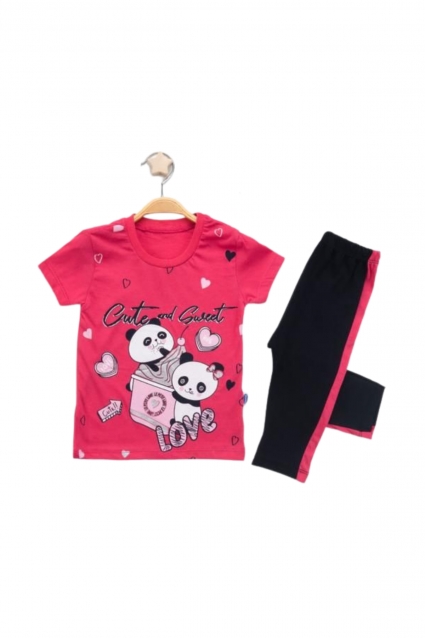 Set fetita cu maneca scurta