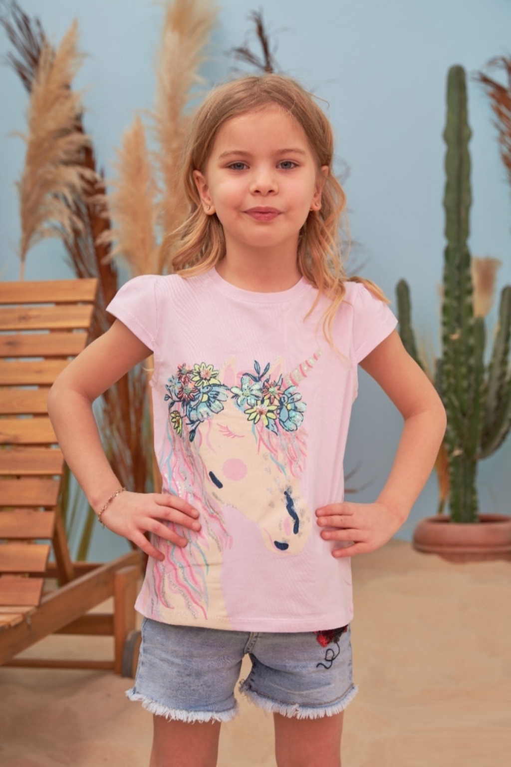 Tricou fata unicorn