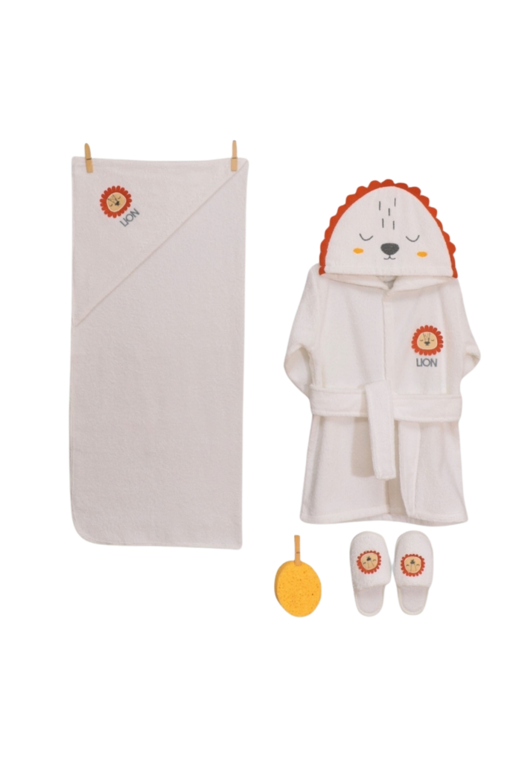 Bathroom set 4 parts with a lion cub