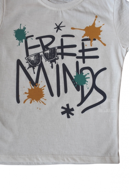 Short sleeve girl set with inscription