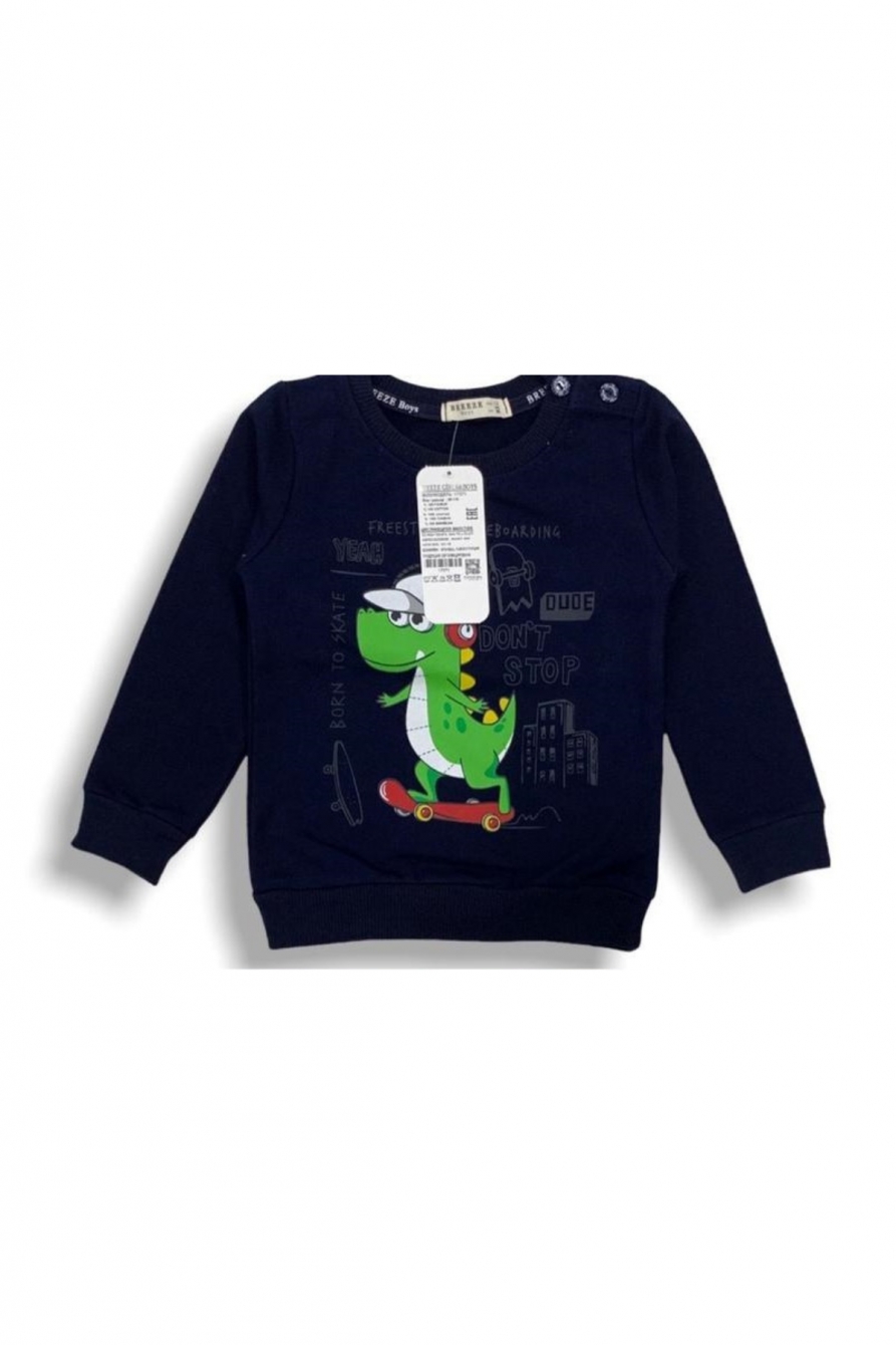 Blouse boy long sleeves with a dinosaur