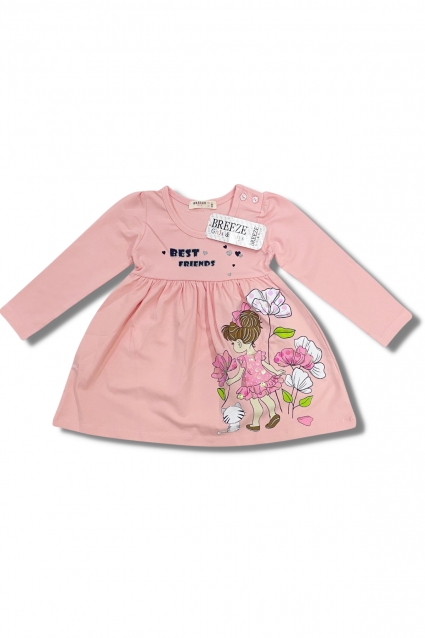 Long sleeve dress with baby girl