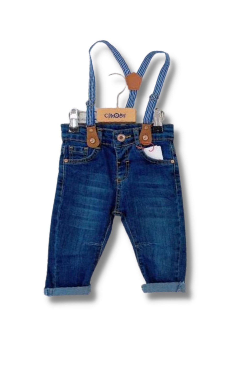 Boy jeans with suspenders