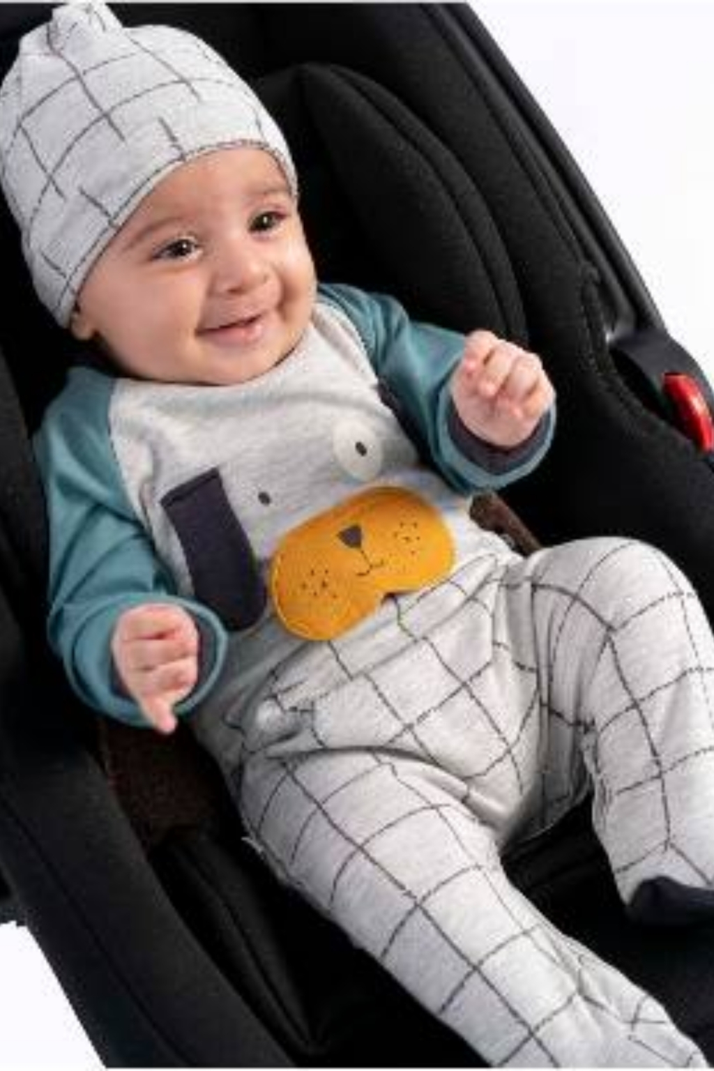 Overalls boy long sleeves with a hat