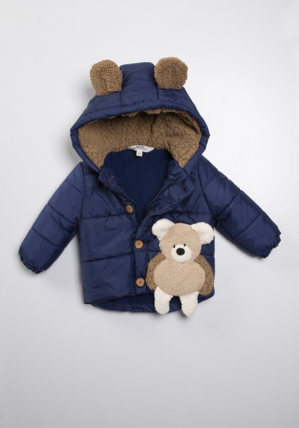 Boy jacket with a bear