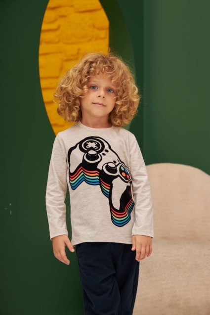 Long sleeve boy`s blouse