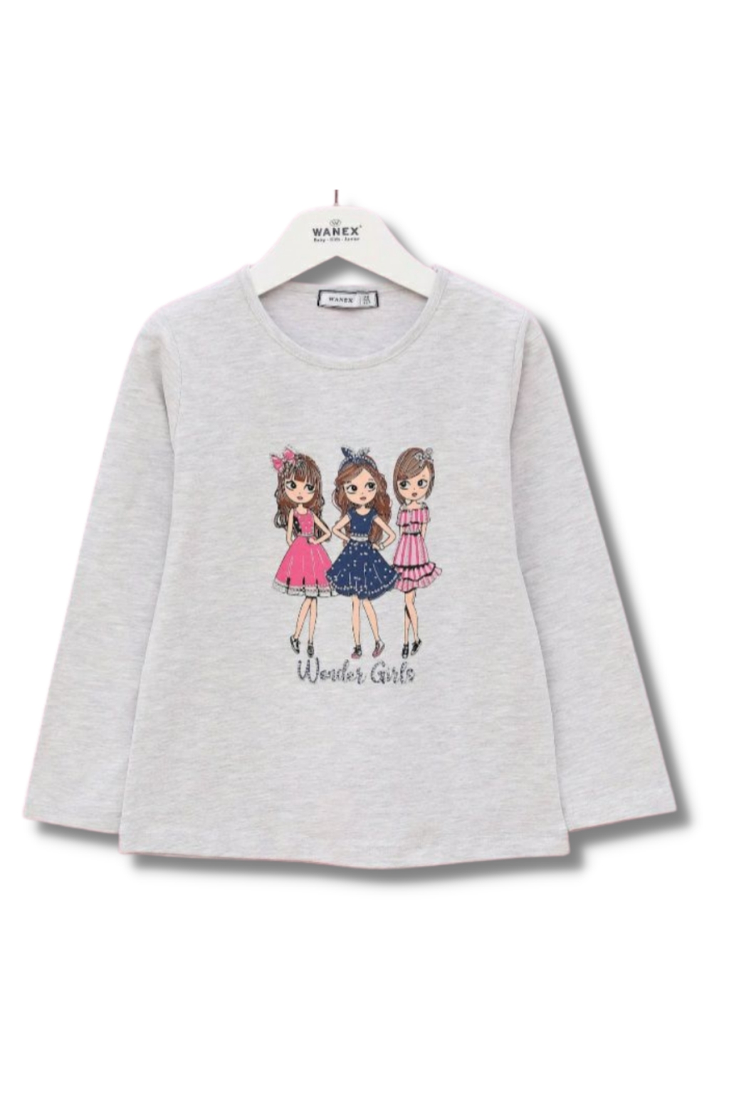 Blouse girl long sleeve with little girls