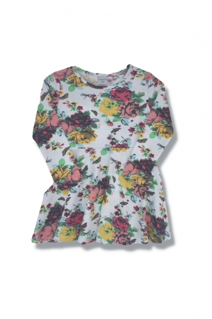 Long sleeve floral dress