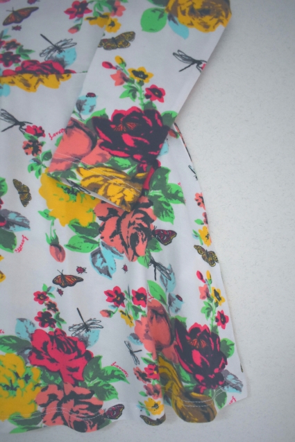 Long sleeve floral dress