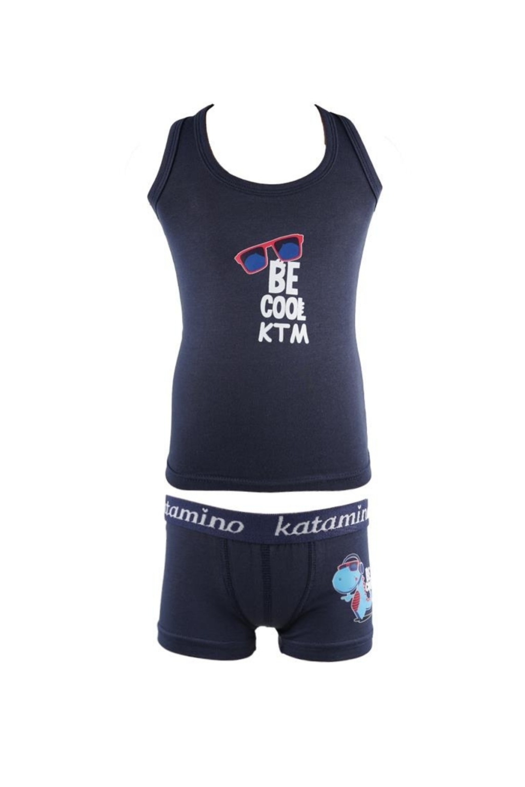 Tank top with boxer shorts boy