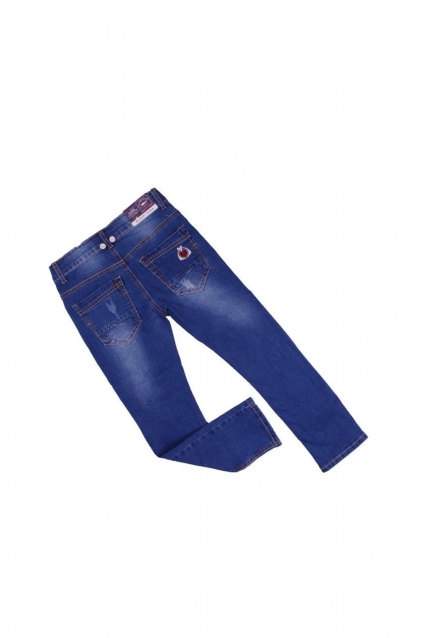 Jeans with braces